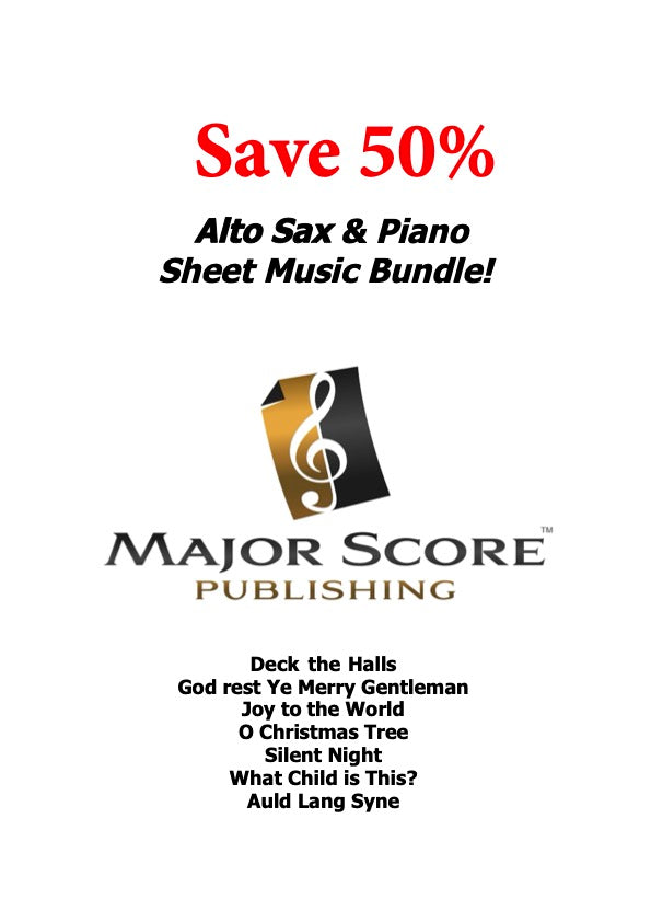 Alto sax & Piano - Christmas sheet music bundle