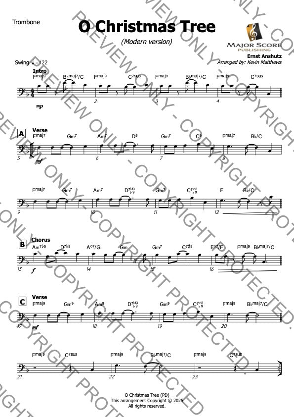 Trombone & Piano - Christmas sheet music bundle