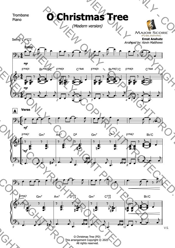 O Christmas Tree - Trombone & Piano (F)