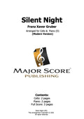 Silent Night - Cello & Piano (D)