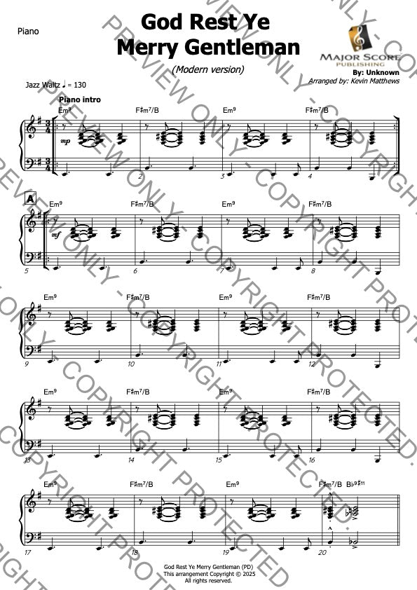 God Rest Ye Merry Gentleman - Cello & Piano