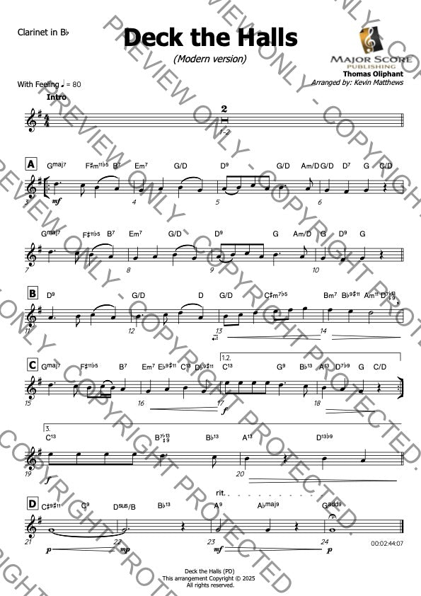 Bb Clarinet & Piano - Chrimstas sheet music bundle