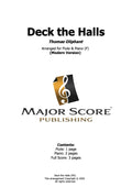 Deck the Halls - Flute & Piano (F)