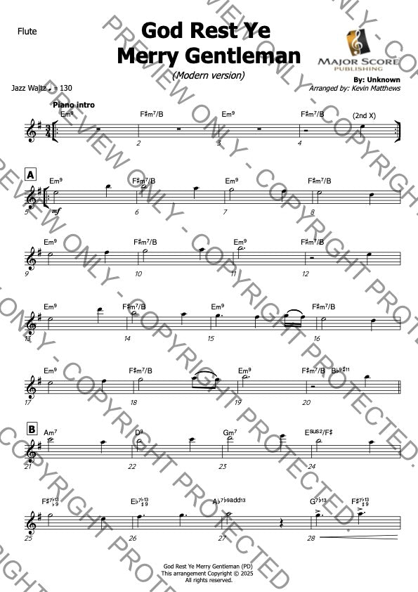 Flute & Piano - Christmas sheet music bundle