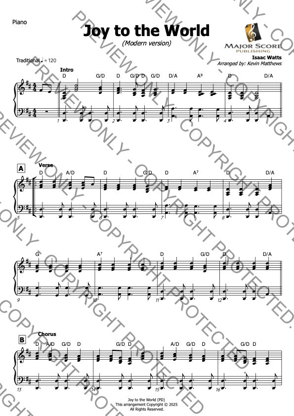 Joy to the World - Viola & Piano (D)