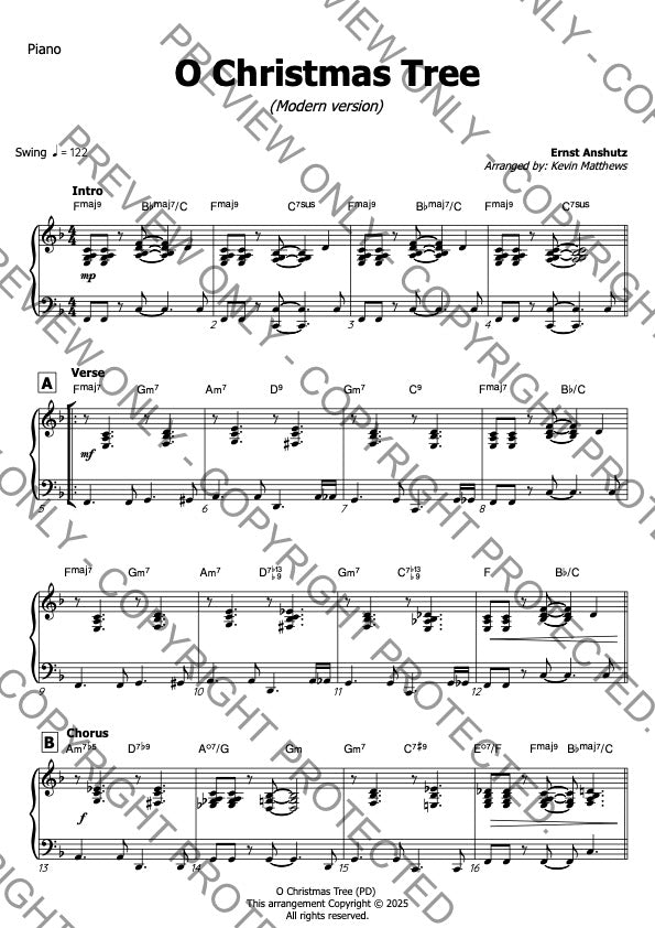 O Christmas Tree - Flute & Piano (F)