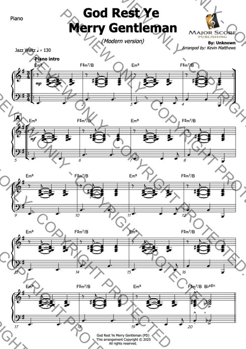 Bb Trumpet & Piano - Christmas sheet music bundle