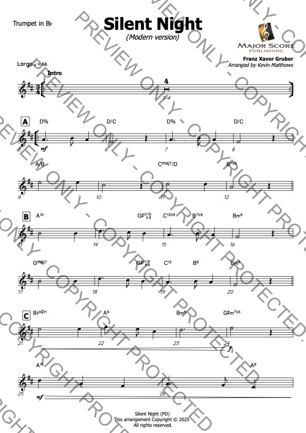 Bb Trumpet & Piano - Christmas sheet music bundle