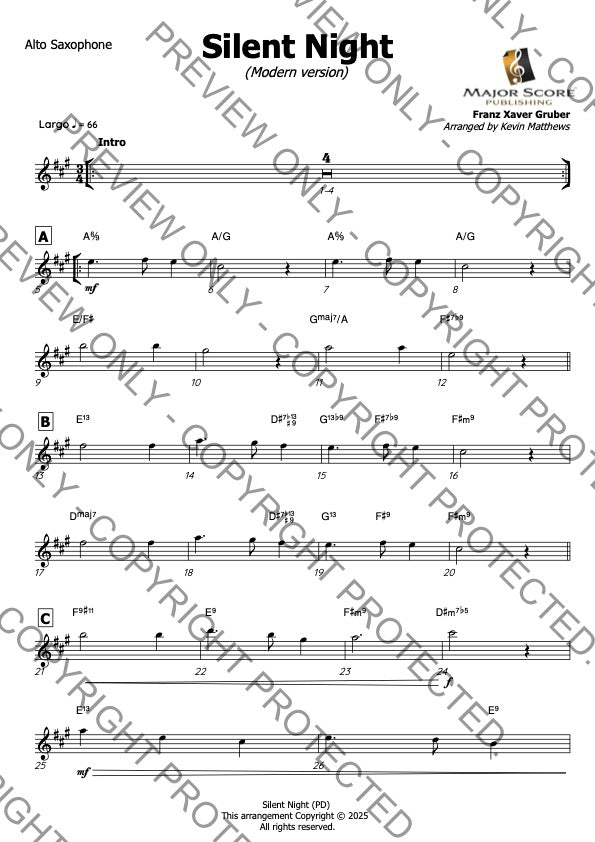 Alto sax & Piano - Christmas sheet music bundle