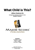 What Chilid Is This? - Trombone & Piano (E min)