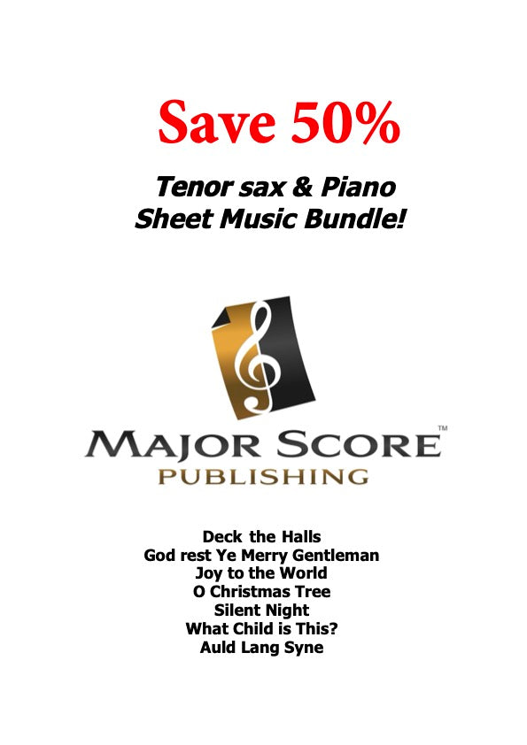 Tenor sax & Piano - Christmas sheet music bundle