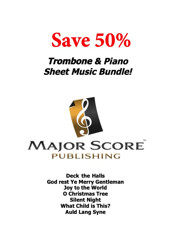 Trombone & Piano - Christmas sheet music bundle