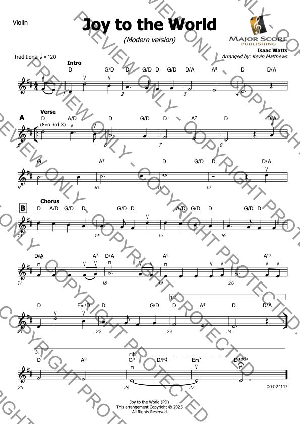 Violin & Piano -  Christmas sheet music bundle