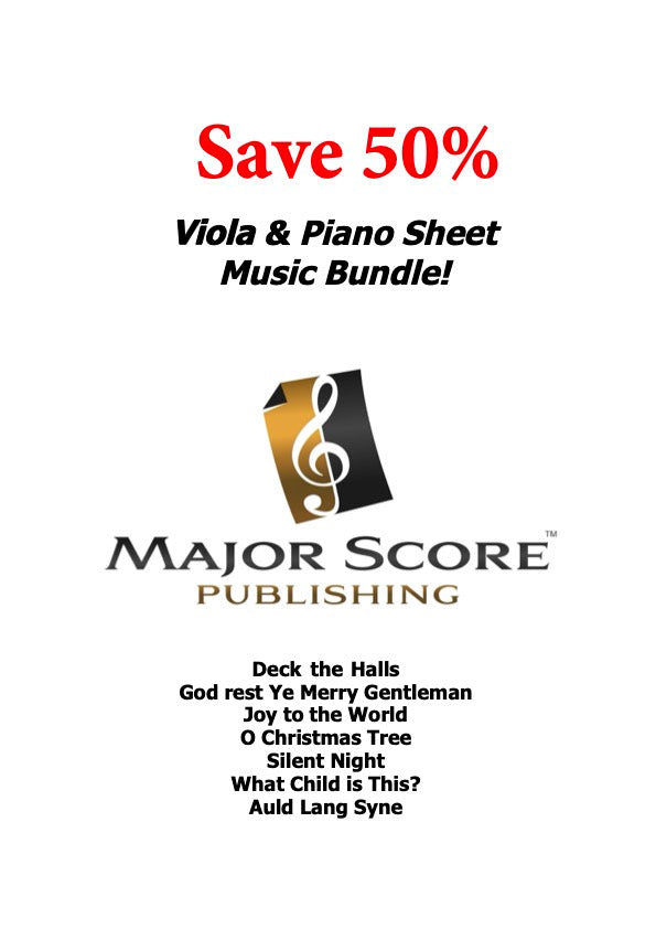 Viola & Piano - Christmas sheet music bundle