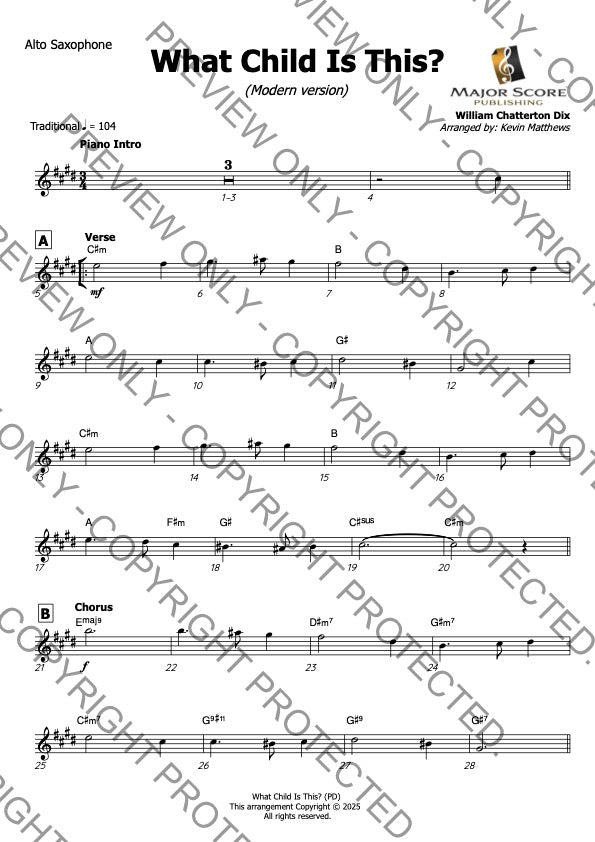 Alto sax & Piano - Christmas sheet music bundle