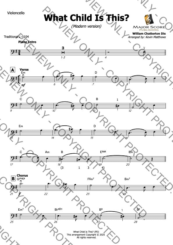 Cello & Piano Duet - Sheet music bundle