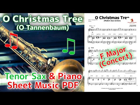 O Christmas Tree - Tenor Saxophone & Piano (F)