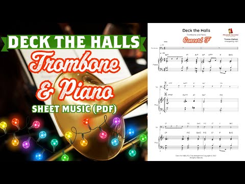 Deck the Halls - Trombone & Piano (F)