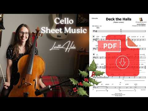 Deck the Halls - Cello & Piano (D)