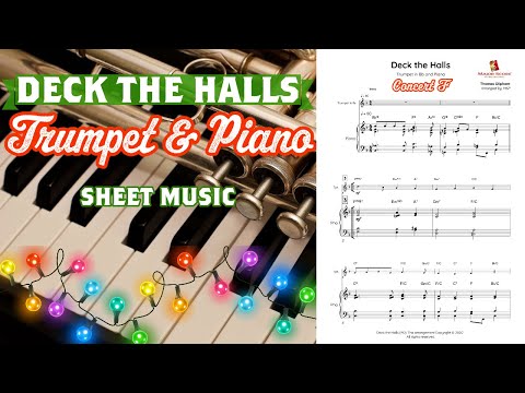 Deck the Halls - Trumpet in Bb & Piano (F)